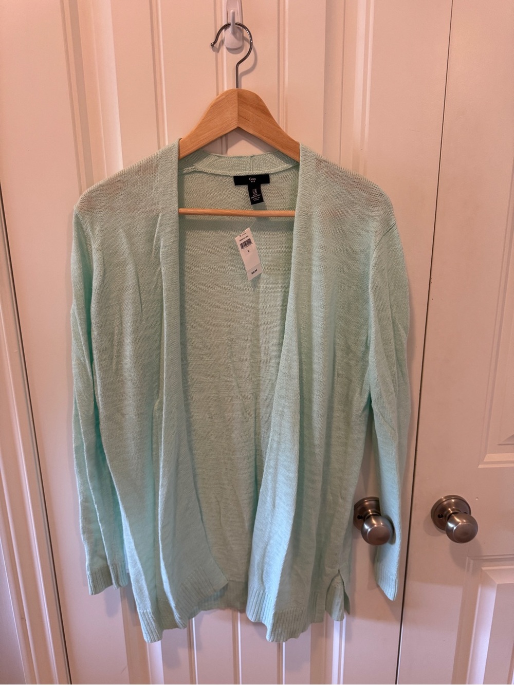 GAP Mint Green Open-Front Lightweight Women's Cardigan